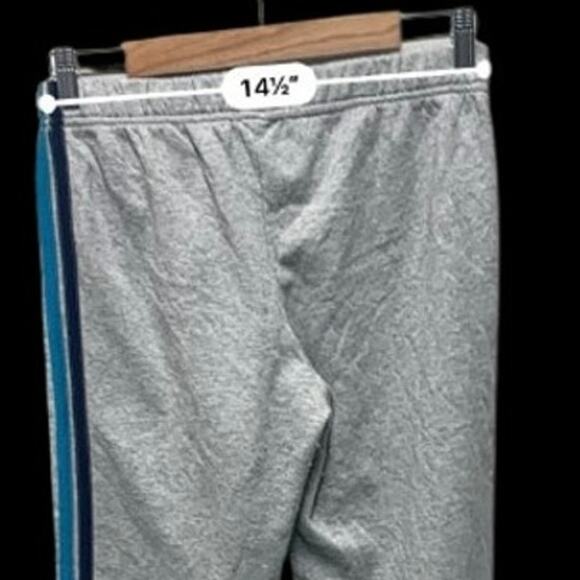 Gray Striped Jogger Sweatpants Casual‎ Comfy Lounge Activewear - Picture 3 of 10